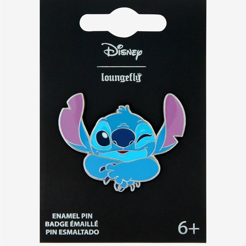 Loungefly Disney Lilo & Stitch Winking Stitch Enamel Pin